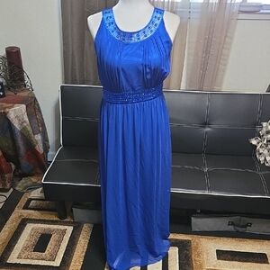 Elegant Blue Maxi Dress